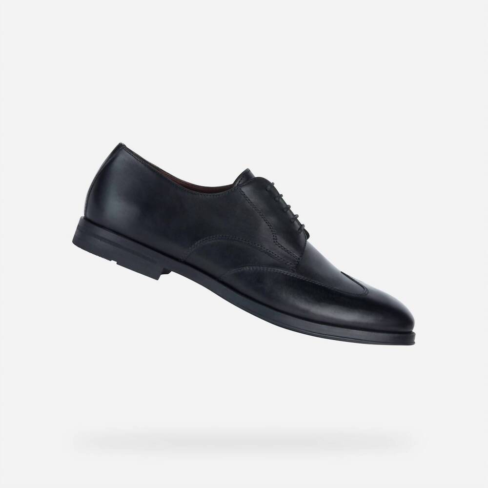 NEW GEOX men's decio shoe in black